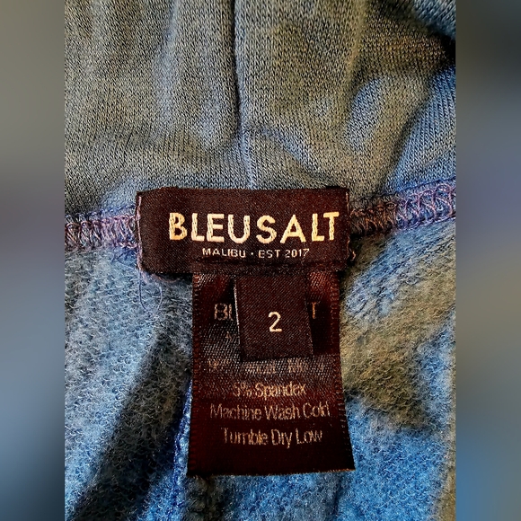 Bleusalt Sweatpants Size 2(M-L) Pacific Blue EUC - Picture 5 of 5